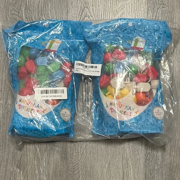 The Dreidel Company Hanukkah Dreidels 200 Bulk Pack Multi-Color Plastic Chanukah - Picture 1 of 3